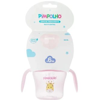 PIMPOLHO COPO TREINAMENTO GIRAFA FEM C/ALCA E BICO FLEXIVEL 150ML