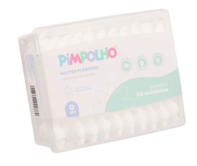 PIMPOLHO HASTES FLEXIVEIS PARA BEBES 50UN