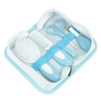 PIMPOLHO KIT HIGIENE 5 PECAS C/NECESSAIRE AZUL