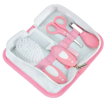 PIMPOLHO KIT HIGIENE 5 PECAS C/NECESSAIRE ROSA