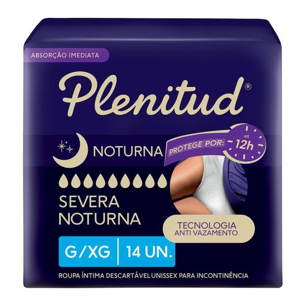 Plenitud Roupa Íntima Noturna G/XG 14 Unidades