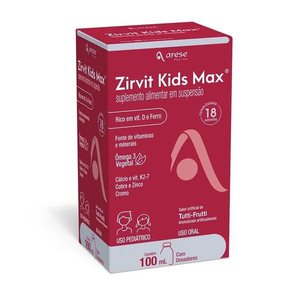 Polivitamínico Zirvit Kids Max Frasco 100ml