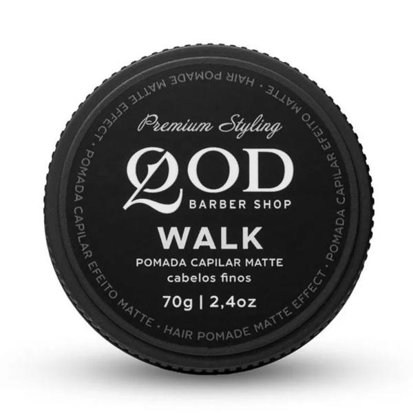 Pomada Capilar Walk Matte QOD Barber Shop 70g