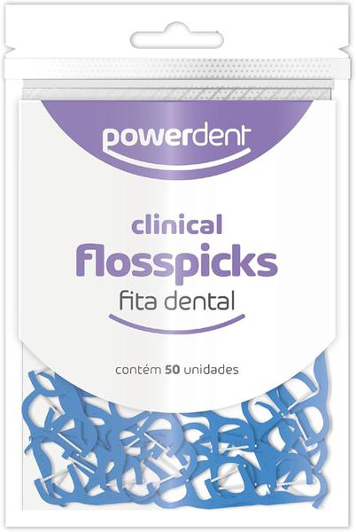 Powerdent Floss Picks Adulto Com 50 Unidades