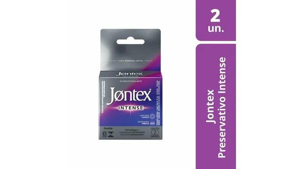 Preservativo Jontex Intense Com 2 Unidades
