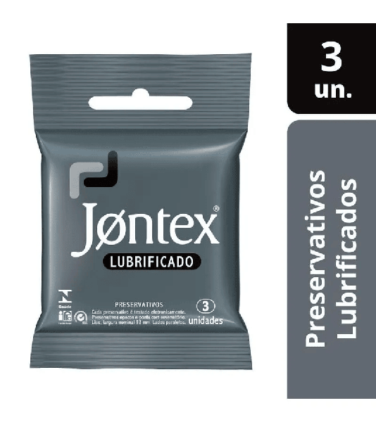 Preservativo Jontex Lubrificado 3Unidades