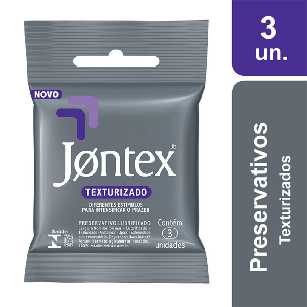 Preservativo Jontex Texturizado 3 Unidades