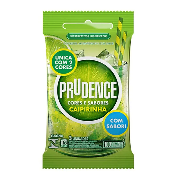 Preservativo Prudence Caipirinha Com 3 Unidades