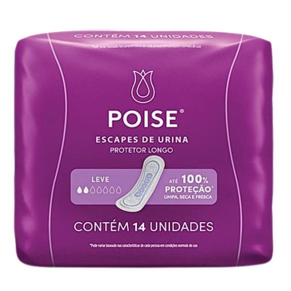 Protetor Diário Poise Para Escape De Urina Leve 14 Unidades