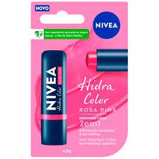 Protetor Labial Nivea Hidra Color Rosa Pink 4,8G