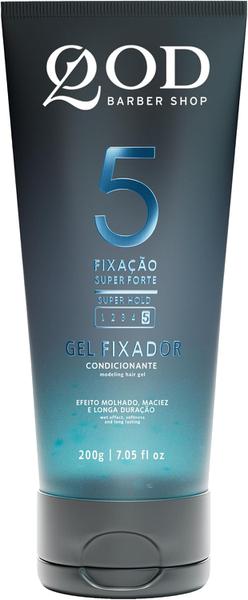 QOD Gel Condicionante Capilar 5 - Fixação Super Forte 200g