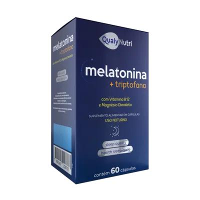 Qualynutri Melatonina + Triptofano 60 Cápsulas com 500mg