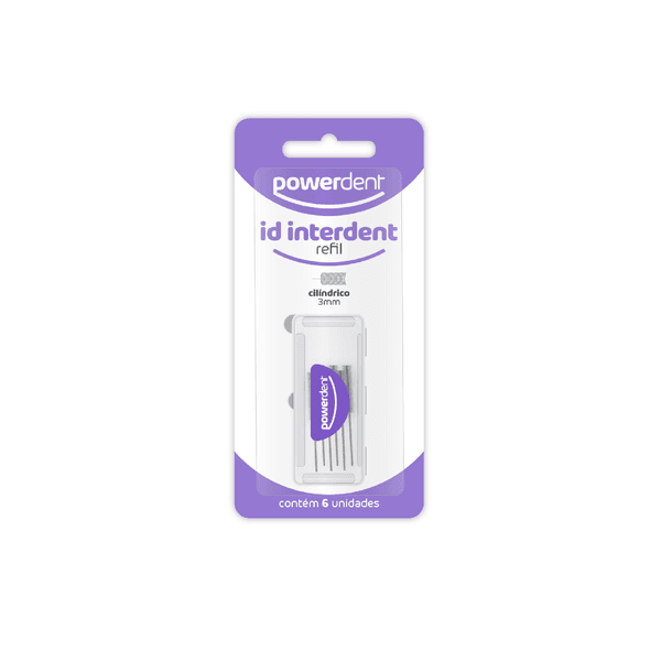 Refil Interdental Cilíndrico 3mm 6 Unidades