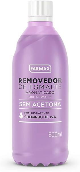 Removedor De Esmalte Farmax Sem Acetona Uva 500ml