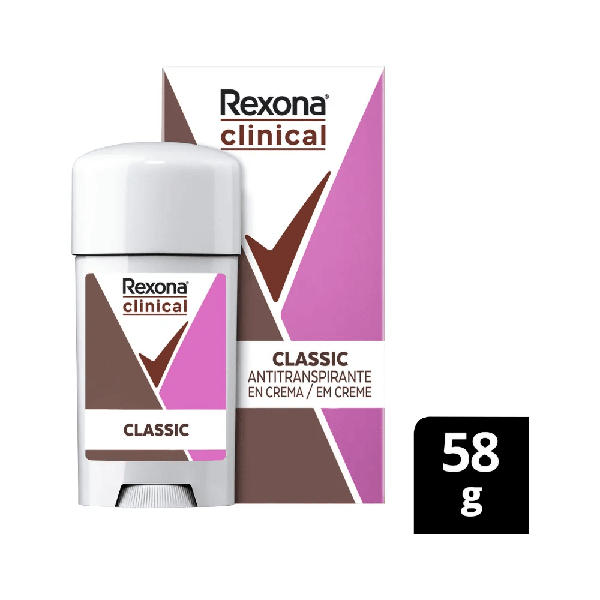 Desodorante Rexona Feminino Clinical 58gr Creme Classic