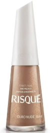 RISQUE ESMALTE METALICO OURO NUDE 8ML