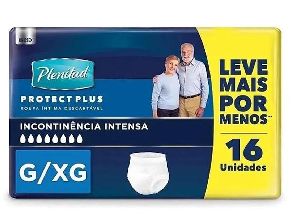 Roupa Íntima Descartável Plenitud Plus para Incontinência G/XG 16 Unidades