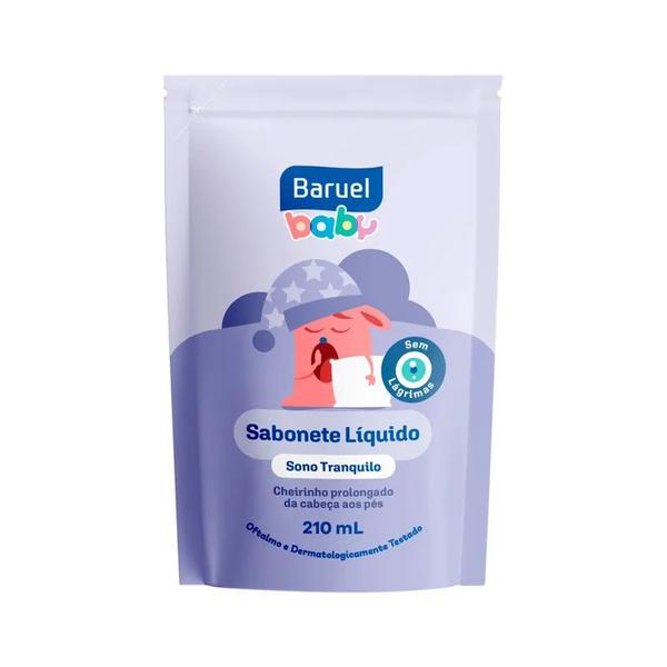 Sabonete Baruel Baby Liquido 210ml Sono Tranquilo Refil