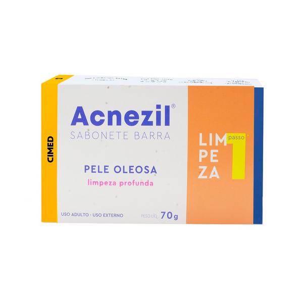 Sabonete Em Barra Acnezil Pele Oleosa Limpeza Profunda 70G