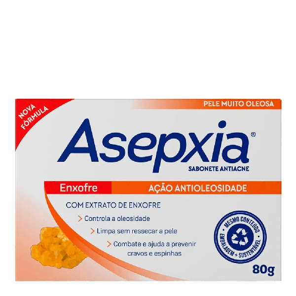 Sabonete em Barra Asepxia Enxofre com 90g