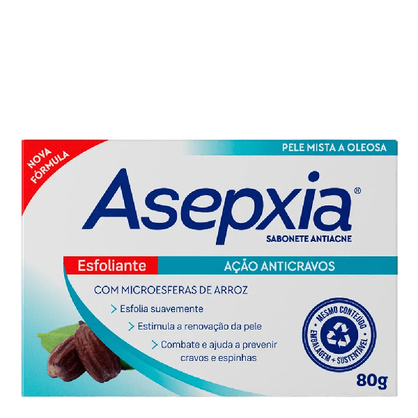 Sabonete em Barra Asepxia Esfoliante 80g