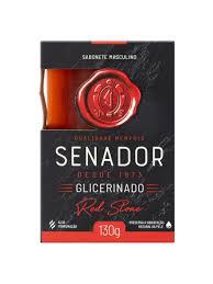 Sabonete em Barra Glicerinado Senador Red Stone 130g
