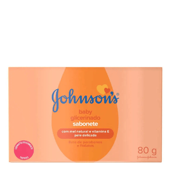 Sabonete em Barra Johnson's Baby Glicerinado 80g
