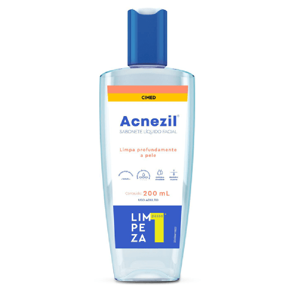 Sabonete Líquido Acnezil Facial Antisseptico 200ml