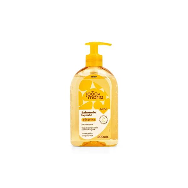Sabonete Líquido Bebê Cimed João e Maria Glicerina 200ml