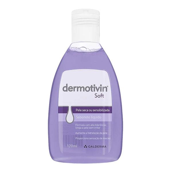 Sabonete Líquido Facial Dermotivin Soft Pele Seca com 120ml