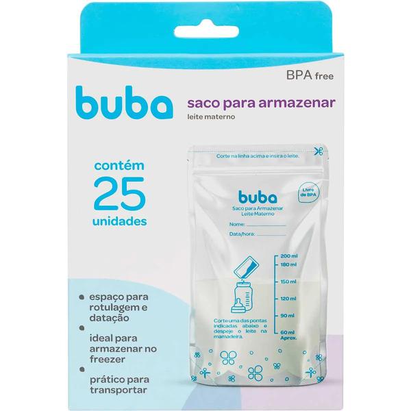 Saco para Armazenar Leite Materno Buba Baby com 25 unidades