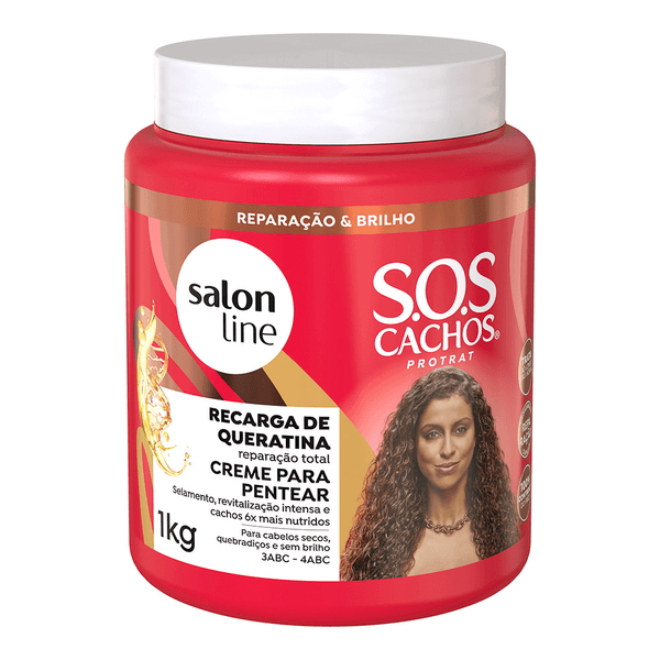 Creme de Pentear Recarga de Queratina Salon Line 1kg