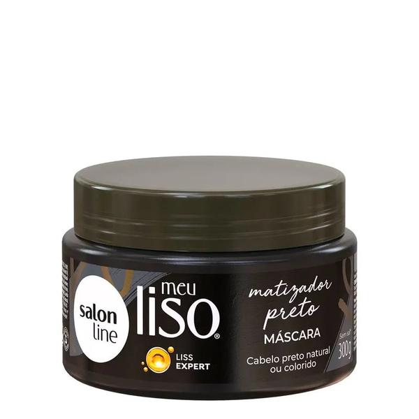 Salon Line Máscara 300g Meu Liso Matizadora Preto