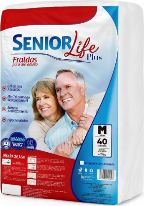 SENIOR LIFE PLUS FRALDA GERIATICA C/40UN M