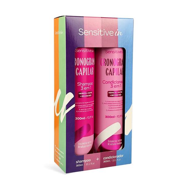 Sensitive In kit Shampoo + Condicionador Cronograma Capilar 300ml