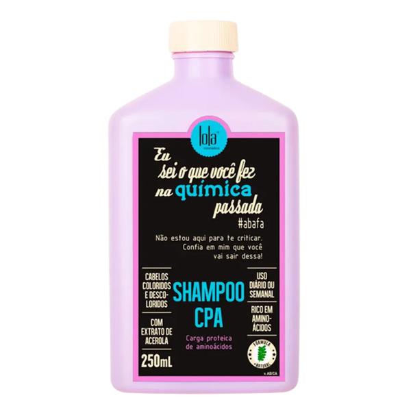 Shampoo CPA Eu sei o que Você fez na Química Passada Lola 250ml
