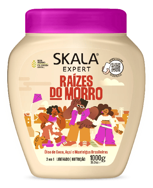 Creme De Tratamento Skala 2 em 1 Raízes Do Morro 1kg