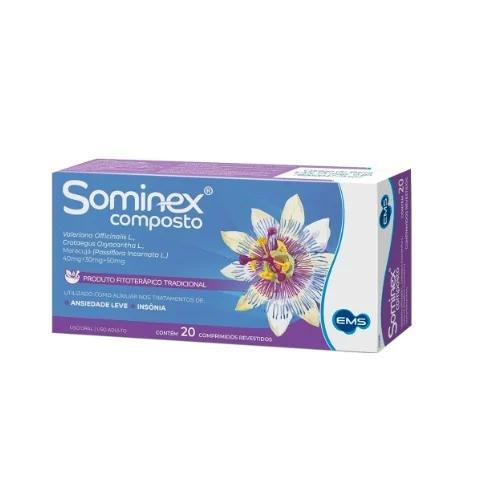 Sominex Composto 40mg + 30mg + 50mg EMS 20 Comprimidos