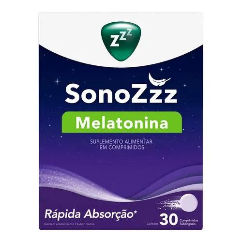 SonoZzz Melatonina Menta 12g Vicky 30 Comprimidos