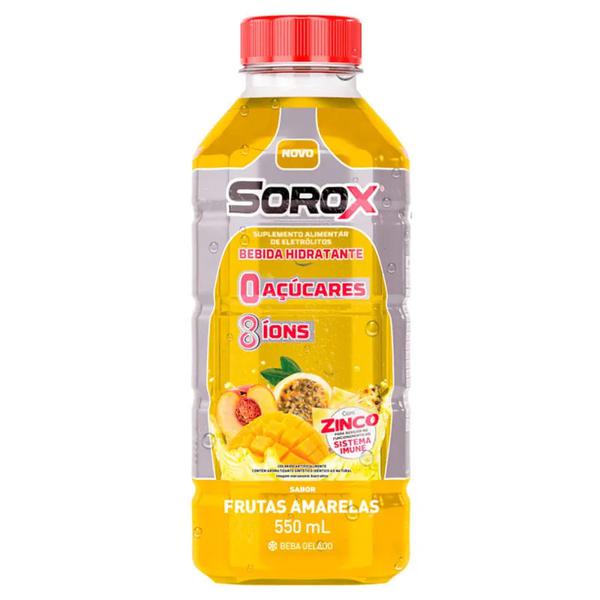 Soro Reidratante Sorox com 550ml Sabor Frutas Amarelas