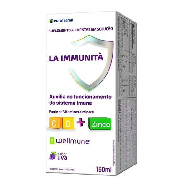 Suplemento Alimentar La Immunità Eurofarma Uva 150ml