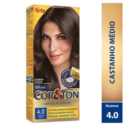 Tinta de Cabelo Cor&Ton 4.0 Castanho Medio