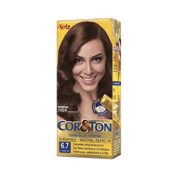 Tinta de Cabelo Cor&Ton 6.7 Chocolate