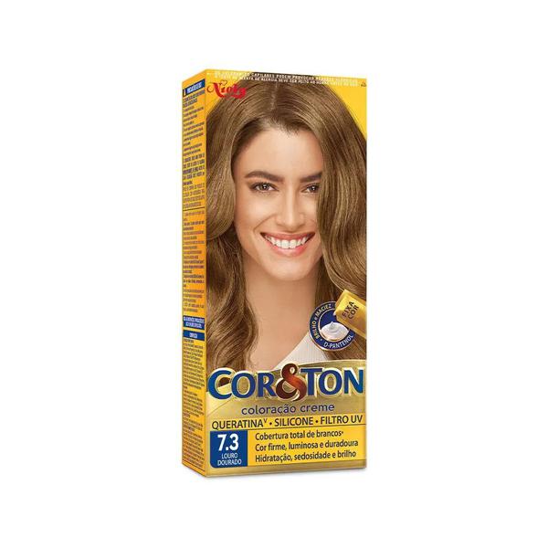 Tinta de Cabelo Cor&Ton 7.3 Louro Dourado
