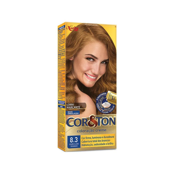 Tinta de Cabelo Cor&Ton 8.3 Louro Claro Dourado