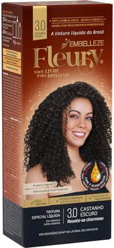 Tinta de Cabelo Fleury 3.0 Castanho Escuro - Embelleze