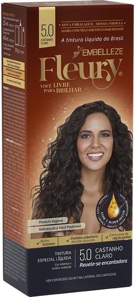Tinta de Cabelo Fleury 5.0 Castanho Claro - Embelleze