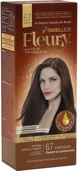Tinta de Cabelo Fleury 6.7 Chocolate - Embelleze