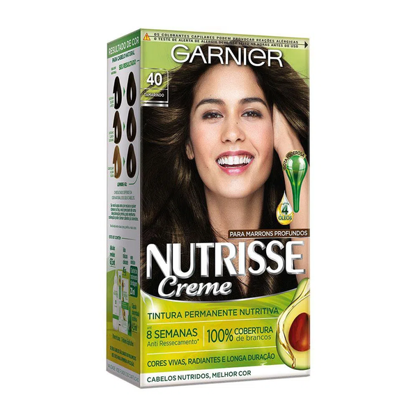 Tinta de Cabelo Garnier Nutrisse 40 - Castanho Tamarindo