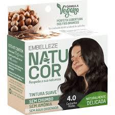 Tinta de Cabelo Natucor 4.0 Castanho Medio Avela - Embelleze